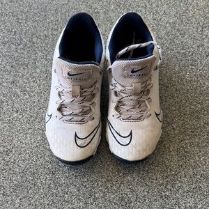 Nike Kids White and Navy Sneakers